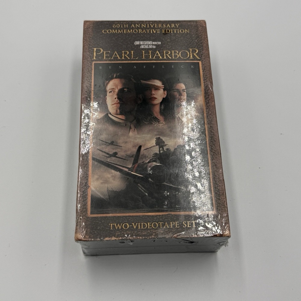 Pearl Harbor 60th Anniversary Commemorative VHS Sealed 2 Tape Set